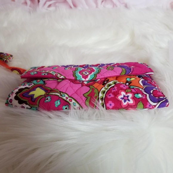 Vera Bradley Wallet Clutch Strap Crossbody Pink - Picture 8 of 8